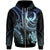 Pohnpei Custom Zip up Hoodie Blue Turtle Unisex Blue - Polynesian Pride