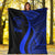 Niue Premium Blanket - Blue Polynesian Tentacle Tribal Pattern - Polynesian Pride