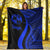 Tonga Premium Blanket - Blue Polynesian Tentacle Tribal Pattern - Polynesian Pride