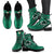 Ireland Rugby Leather Boots - Celtic Shamrock & Rugby Ball - Polynesian Pride