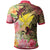 Kanaka Maoli Polo Shirt Flowers Tropical With Sea Animals - Polynesian Pride