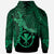 Polynesian Hawaii Zip up Hoodie Tribal Wave Tattoo Green - Polynesian Pride