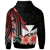 Wallis and Futuna Zip Hoodie Red Polynesian Hibiscus Pattern Style - Polynesian Pride