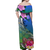 South Sea Islanders Kanakas Hibiscus Polynesia Off Shoulder Long Dress - LT2 - Polynesian Pride