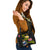 Samoa Polynesian Custom Personalised Shoulder Handbag - Plumeria Tribal - Polynesian Pride