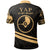 Yap State Polo Shirt In My Heart Style Gold Polynesian Patterns - Polynesian Pride