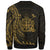 Fiji Sweatshirt - Polynesian Pattern Style Gold Color - Polynesian Pride