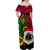 (Custom Personalised) Vanuatu Christmas - Joyeux Nol Santas God Yumi Off Shoulder Long Dress - LT2 - Polynesian Pride