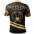 Pohnpei State Polo Shirt In My Heart Style Gold Polynesian Patterns - Polynesian Pride