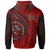 Fiji Hoodie Red Polynesian Patterns Best Fiji Ever - Polynesian Pride