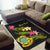 Tuvalu Polynesian Custom Personalised Area Rug - Plumeria Tribal - Polynesian Pride