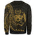 Tonga Sweatshirt - Polynesian Pattern Style Gold Color - Polynesian Pride