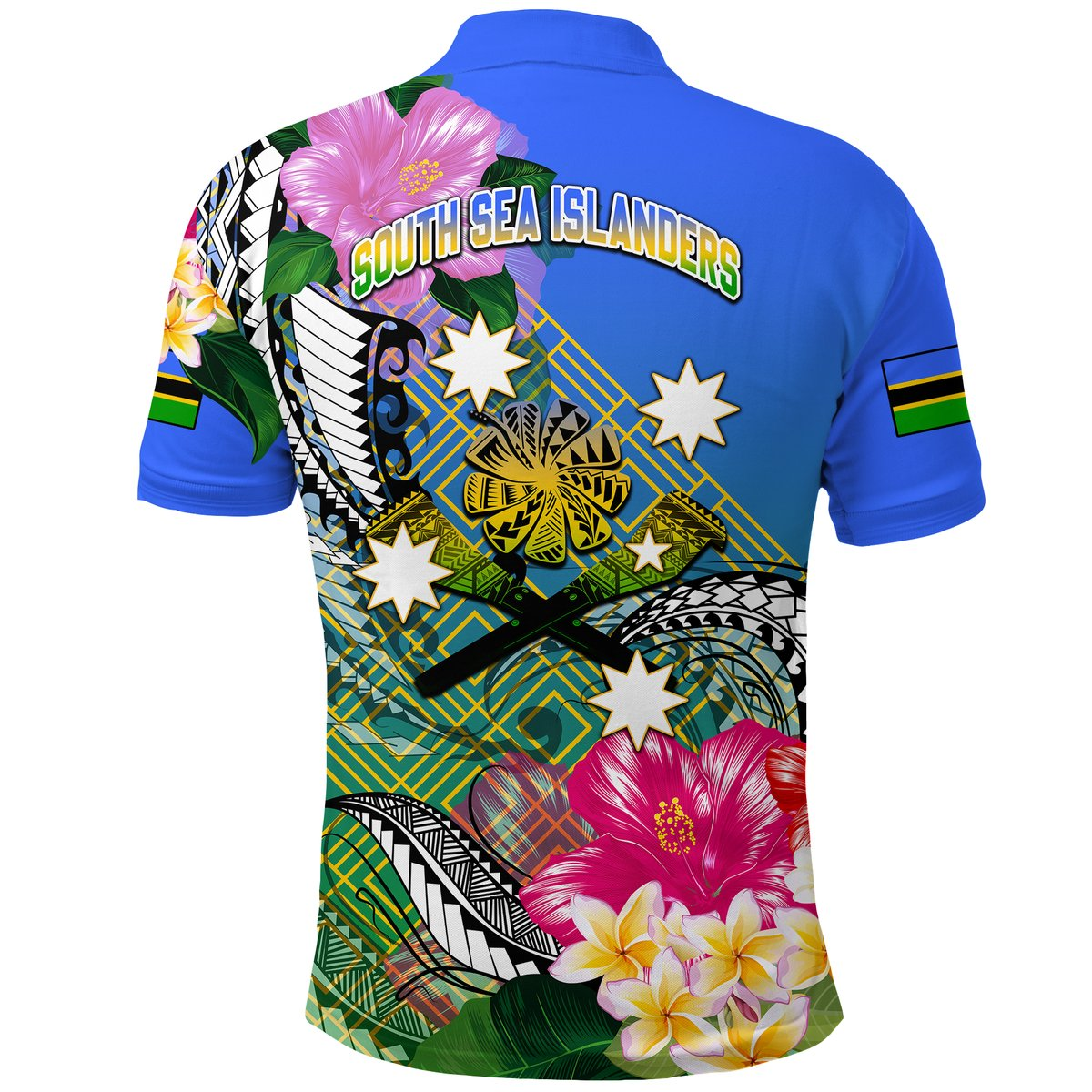 South Sea Islanders Kanakas Hibiscus Polynesia Polo Shirt LT2 - Polynesian Pride
