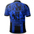 Polo Shirt Polynesian Patterns Maui Tattoo (Blue) - Polynesian Pride