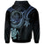 Palau Custom Zip up Hoodie Blue Turtle - Polynesian Pride