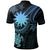 Nauru Custom Polo Shirt Blue Turtle - Polynesian Pride