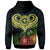 Polynesian Hawaii Kanaka Maoli Zip up Hoodie Heart with Hibiscus - Polynesian Pride