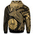 Tahiti Hoodie Humpback Whale & Coat of Arms Gold - Polynesian Pride