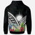 Marshall Islands Hoodie Marshall Islands Coat of Arms & Polynesian Tropical Flowers White - Polynesian Pride