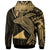 Tokelau Zip up Hoodie Humpback Whale & Coat of Arms Gold - Polynesian Pride