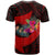 Yap T Shirt Polynesian Hook and Hibiscus (Red) - Polynesian Pride