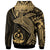 Vanuatu Hoodie Humpback Whale & Coat of Arms Gold - Polynesian Pride