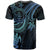 Palau Custom T shirt Blue Turtle - Polynesian Pride