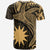 Nauru T Shirt Humpback Whale & Coat of Arms Gold - Polynesian Pride