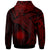 Marshall Islands Hoodie Humpback Whale & Coat of Arms Red - Polynesian Pride