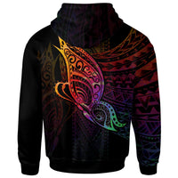 Samoa Hoodie Butterfly Polynesian Style - Polynesian Pride