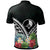 Yap Polo Shirt Yap Coat of Arms and Polynesian Tropical Flowers White - Polynesian Pride