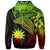 Nauru Zip up Hoodie Humpback Whale & Coat of Arms Reggae - Polynesian Pride