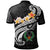 Pohnpei Custom Polo Shirt Pohnpei Seal Polynesian Patterns Plumeria (Black) - Polynesian Pride