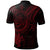 Palau Custom Polo Shirt Red Turtle - Polynesian Pride