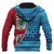 Fiji Hoodie Tapa Pattern - Polynesian Pride