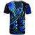 Tahiti T Shirt The Flow of The Ocean Blue - Polynesian Pride