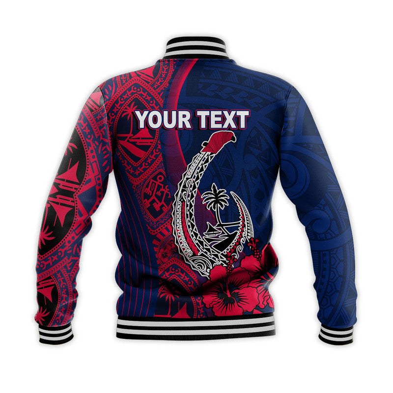 (Custom Personalised) Guam Fish Hook Baseball Jacket Flag Color Style LT6 - Polynesian Pride