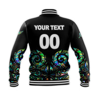 (Custom Personalised) New Zealand Rugby Baseball Jacket - Maori Manaia Papua Shell style LT6 - Polynesian Pride