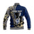 (Custom Personalised) Guam Chamorro Baseball Jacket Blue Style LT6 - Polynesian Pride