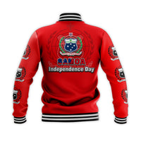 Samoa Independence Day Tribal Tattoo Coat Of Arms Baseball Jacket No.1 LT6 - Polynesian Pride
