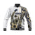 (Custom Personalised) Guam Fish Hook Baseball Jacket White Style LT6 - Polynesian Pride