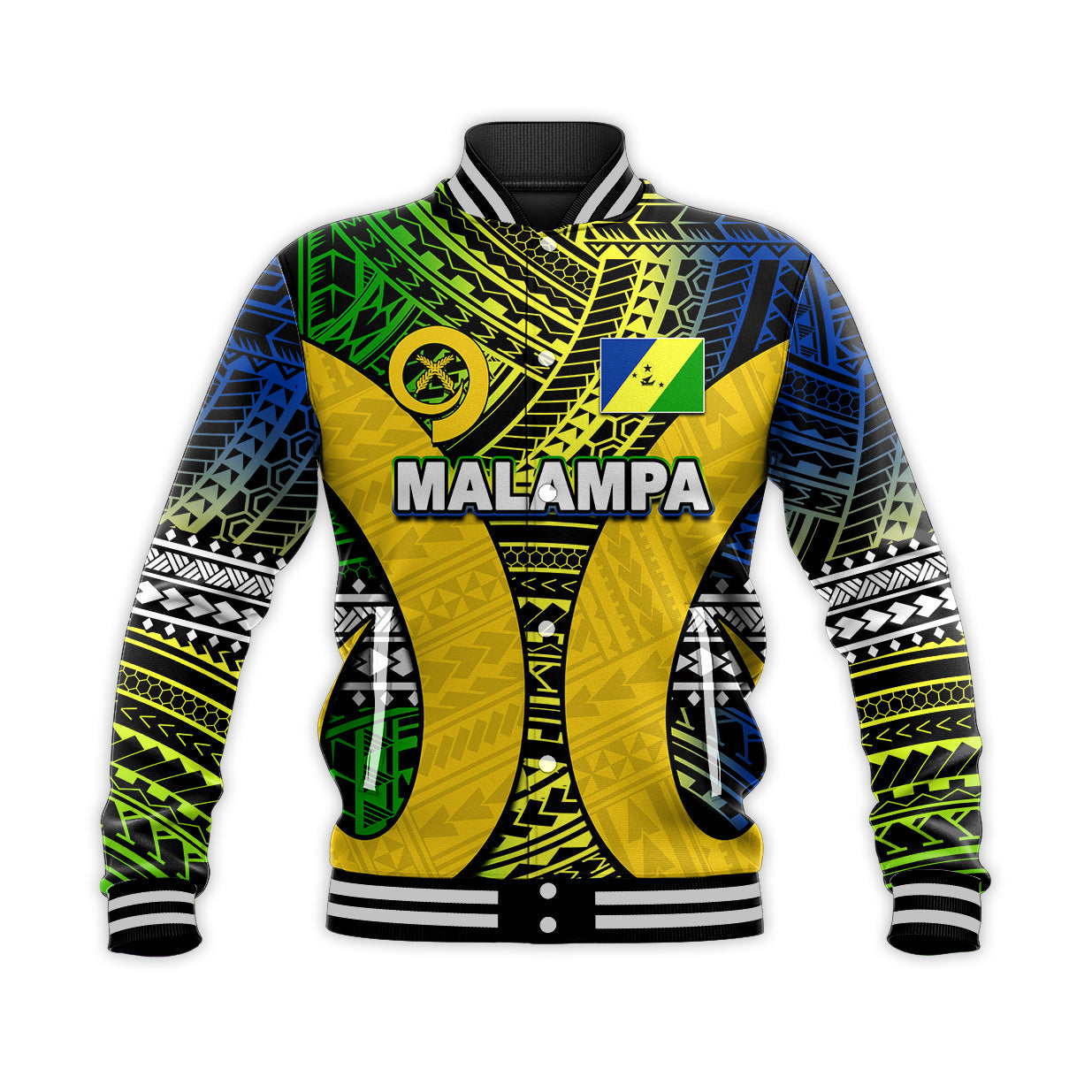 (Custom Personalised) Polynesian Malampa Of Vanuatu Baseball Jacket LT6 Unisex Art - Polynesian Pride