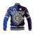 (Custom Personalised) Samoa And New Zealand Baseball Jacket Together - Purple LT8 - Polynesian Pride