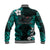 (Custom Personalised) Polynesian Fathers Day Baseball Jacket I Love You In Every Universe - Turquoise LT8 - Polynesian Pride