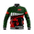 New Zealand Maori ANZAC Baseball Jacket Remembrance Soldier - Green LT8 Unisex Green - Polynesian Pride