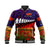 New Zealand Maori ANZAC Baseball Jacket Poppy Vibes - Purple LT8 Unisex Purple - Polynesian Pride