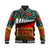 New Zealand Maori ANZAC Baseball Jacket Poppy Vibes - Paua Shell LT8 Unisex Green - Polynesian Pride