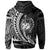 Samoa Zip Hoodie Custom White Wings Style - Polynesian Pride