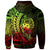 Samoa Zip Hoodie Custom Reggae Wings Style - Polynesian Pride