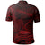 American Samoa Polo Shirt Fagaalu Polynesian Red Patterns - Polynesian Pride